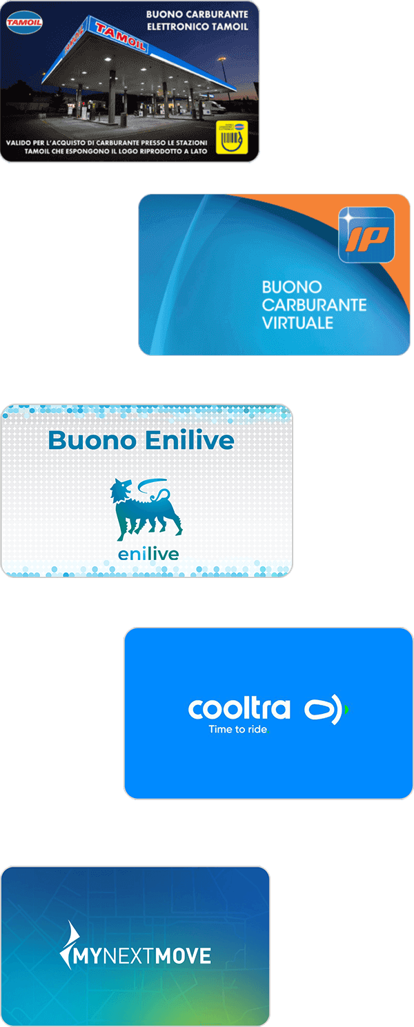 Il buono benzina multi-insegna per tutta Italia